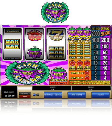 Microgaming Cash Clams Spiel