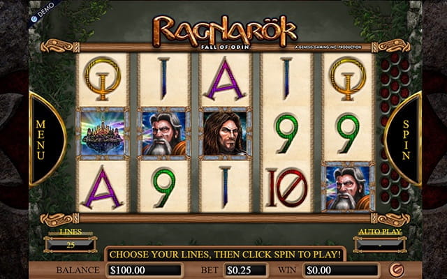 A preview of the Raganar?k video slot.