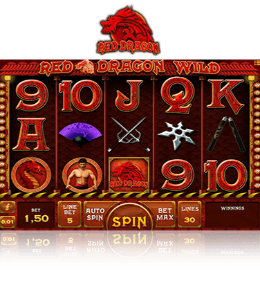 In-game view of Red Dragon Wild?online slot